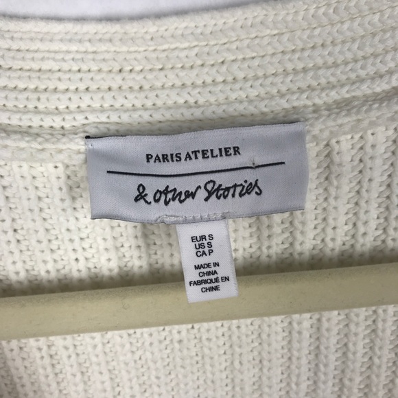 & Other Stories Belted Cropped Cardigan Sweater - Picture 4 of 8